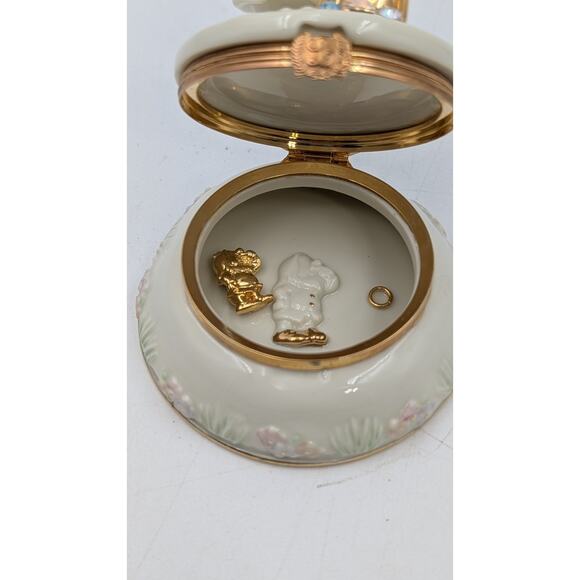 LENOX DISNEY Sneezy Porcelain Treasure Box - 24 Carat Gold Trim - Picture 10 of 14